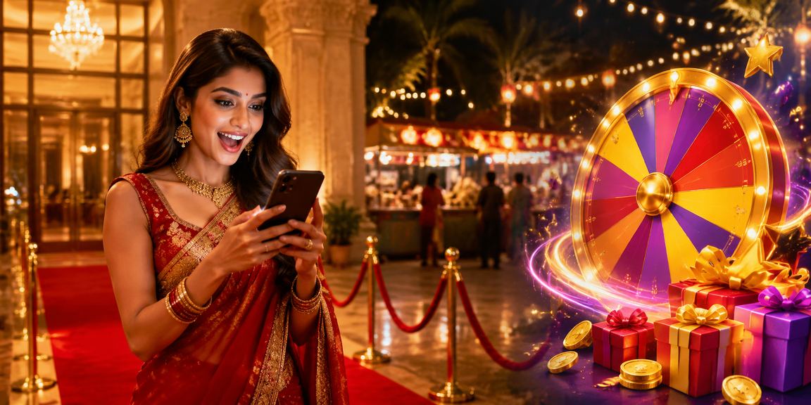 Vibrant night market in India, symbolizing Andar Bahar thrills